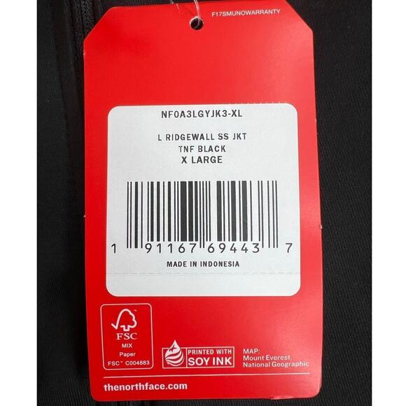 THE NORTH FACE the Ridgewall Soft Shell Jacket in Black  Women's Size XL - Picture 16 of 16